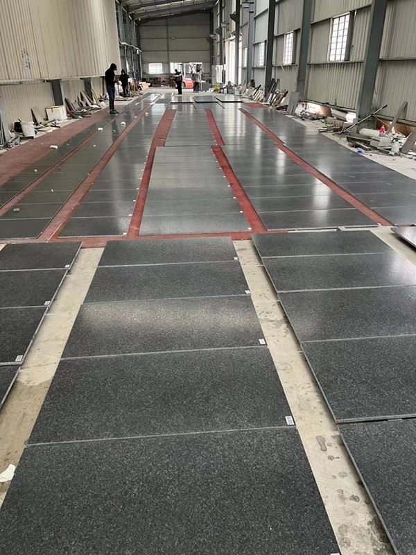 angola black leathered granite tiles