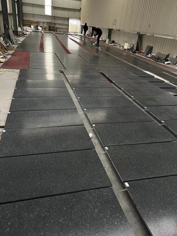 angola black granite flooring