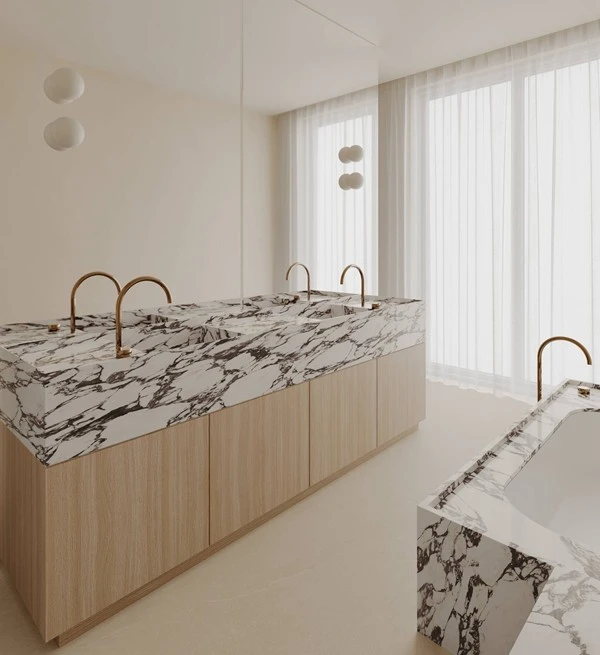 Calacatta Viola Sintered Stone Kitchen Vanity tops