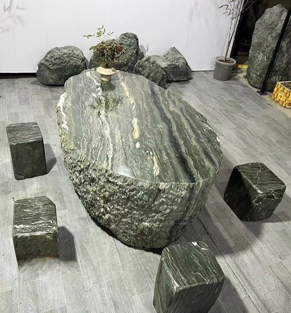 Green Stone Tables