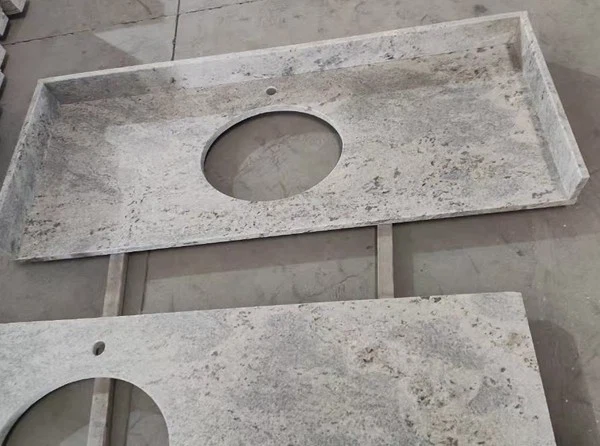 Kashmir White Granite vanity tops