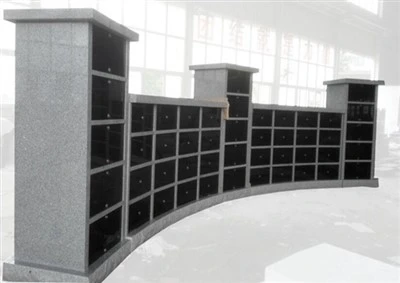 188 Niche Grey Granite Curved Columbarium