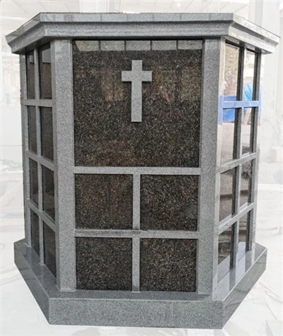 45 Niche Grey Granite Hexagon Columbarium